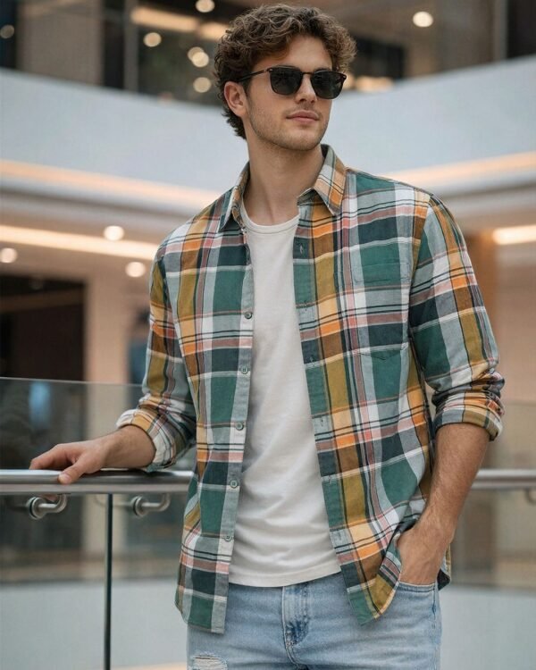 Bewakoof Men's Multicolor Checked Shirts