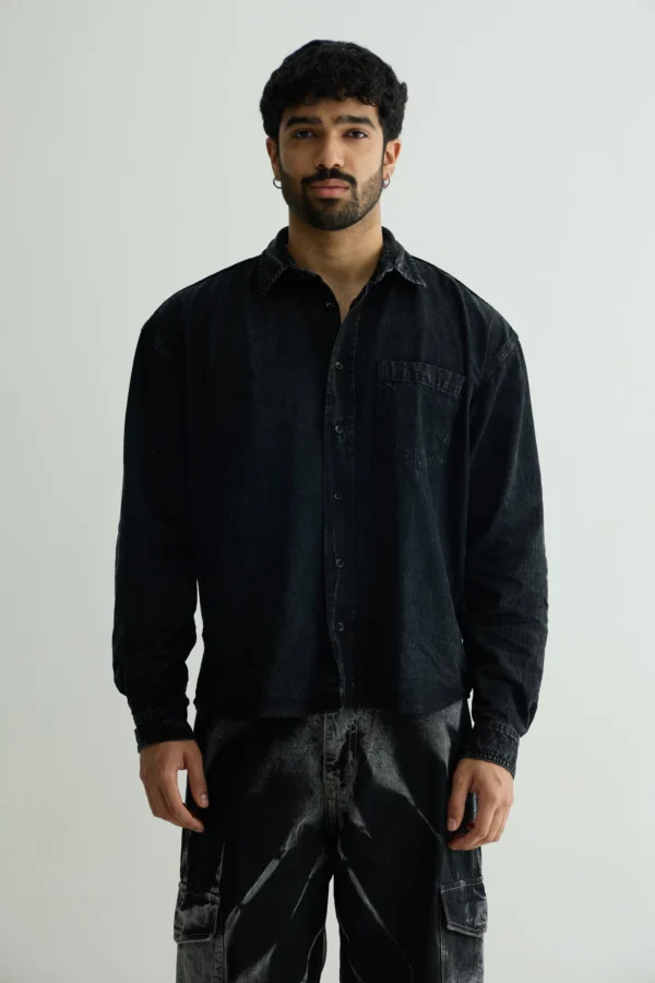 Chapter2 Charcoal Washed Denim Shirt