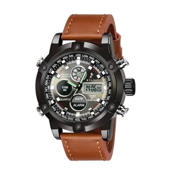Sylvi Iconic Leather Strap Watches for Men
